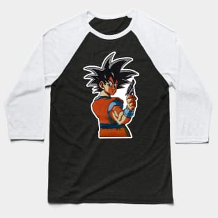 Goku's Got a Gun Baseball T-Shirt